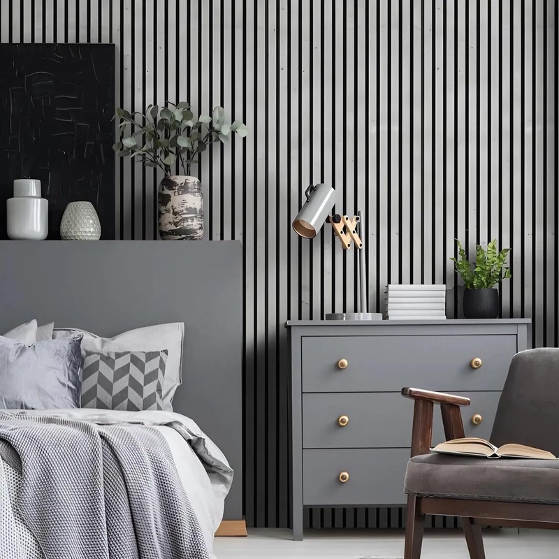 HEXIM Acoustic Panels Sample Piece - Flexible Slat Wall, Wood