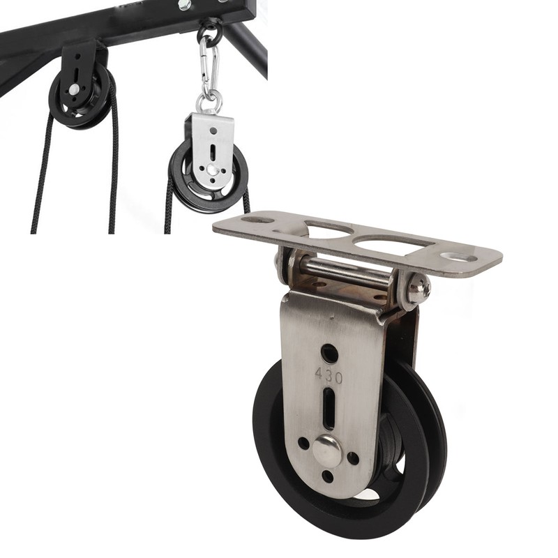 Pulley Wheel Bidirectional Rust Proof Silent Rotation Traction Wheel for