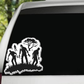 Zombie Apocalypse Outbreak Survive Vinyl Bumper Decal Sticker for Car, Bike, SUV, Truck, Helmet, Laptop, Water Bottle, Notebook, Window, Guitar, Skateboard etc Waterproof 5 inches