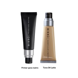 Kit Base de Maquillaje Liquida Latte y Primer para Rostro Bissú