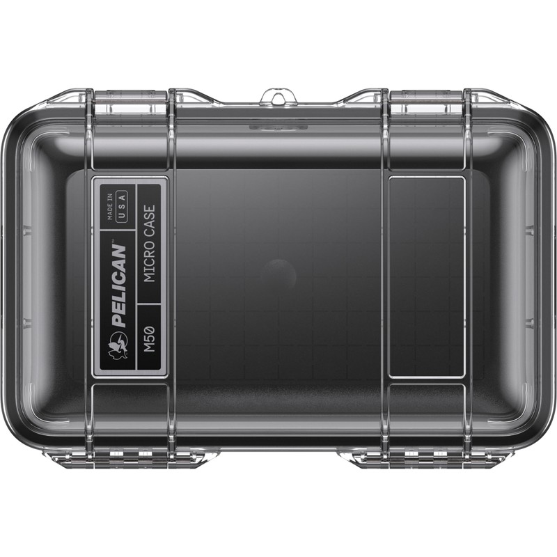 Pelican M50 Micro Case, Black/Clear, M50, M50 Micro Case
