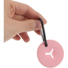 Porta Bolsas para Desechos de Perro Portátil de Silicona y Metal Clip para Correa, Adecuado para Paseos Parque, Paquete de 8 Piezas