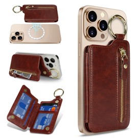 Zouzt Magsafe Wallet (SKU ASIN, dark brown, Classic