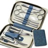 Ziyero Manicure Set 11-Piece with Case, Stainless Steel Manicure/Pedicure Set,
