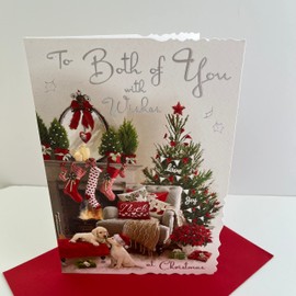Jonny Javelin Both Of You With Wishes At Christmas Card Fireplace Living Room