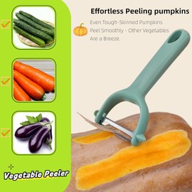 Trez Treamer 6-Piece Vegetable Peeler for Kitchen，Y Ceramic Peeler Potato Peeler Set for Apple Veggie Carrot Fruit Zucchini Cucumber Peelers Bulk with Non-Slip Handle (Y)