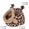 Winterworm Soft Plush Pet Cave Pet Bed with Removable Pad