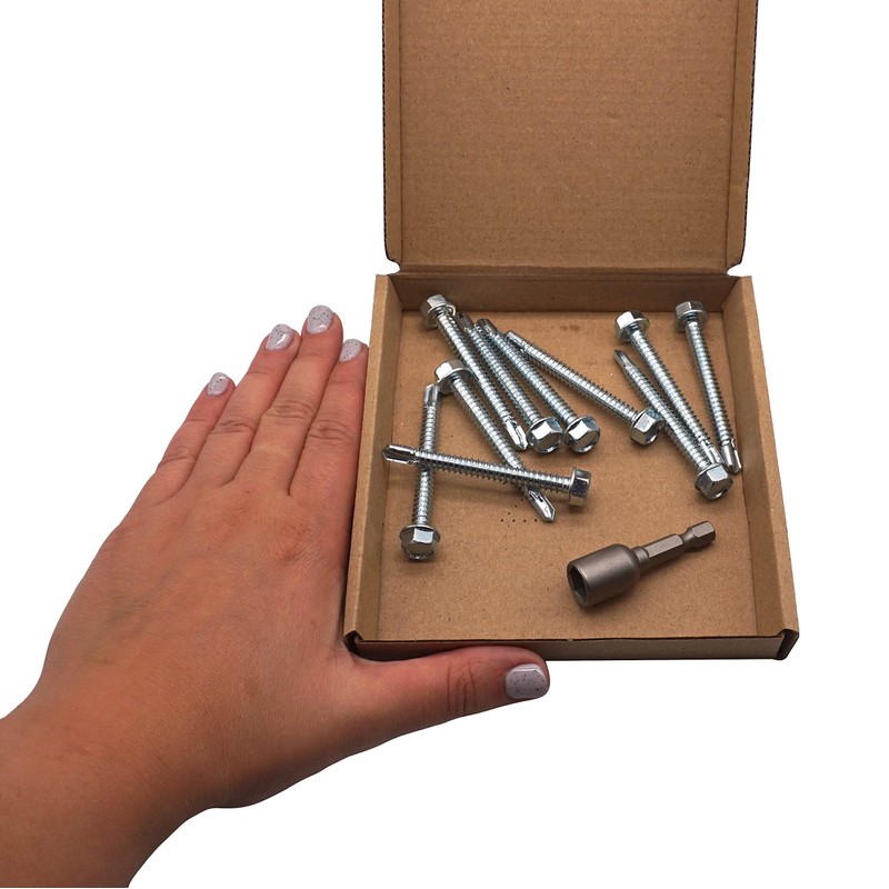 SKIR'CO (Pack of 10) DIN 7504K Galvanised Steel 6.3 x