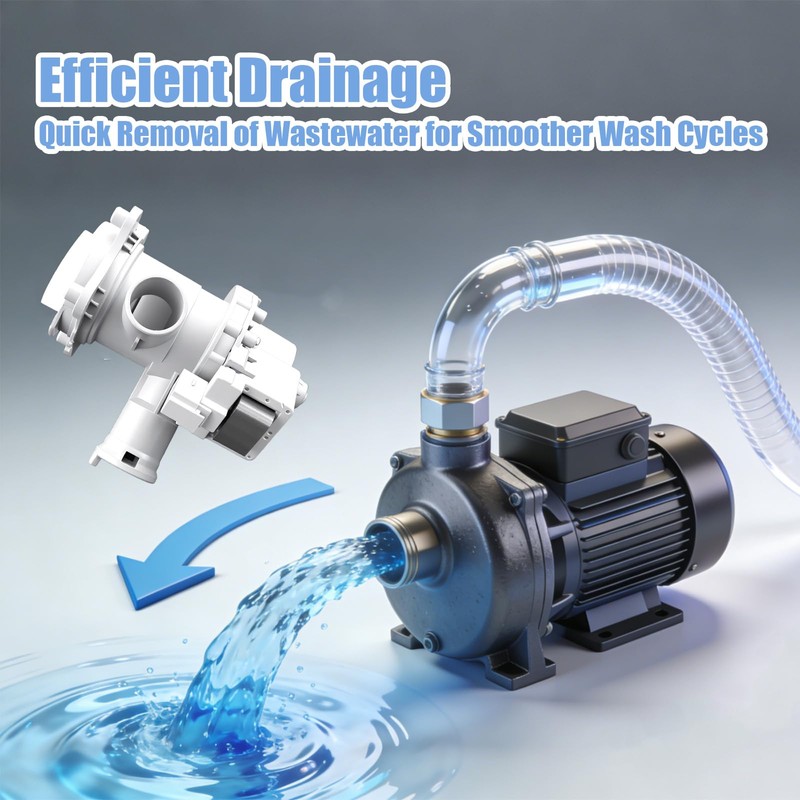 Washer Drain Pump Replace 00145753 00144977 00144844, Washing Machine Drain