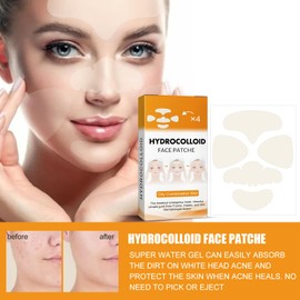 20PCS Hydrocolloid Acne Clearing Patches for Full-Face Spot Coverage - Absorbing Clearing Skin Care for Pimples and Blemishes