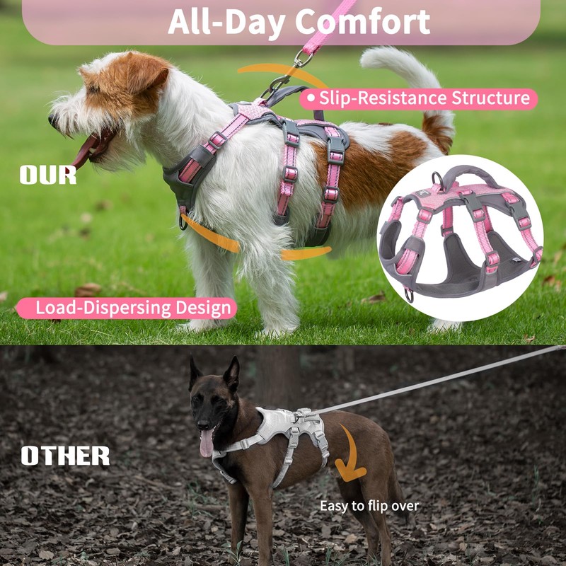Huntboo Escape Proof Dog Harness Medium, Anti-Pull Dog Harness with