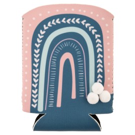 Karma Shaped Koozie Can Cooler Rainbow