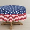 Horaldaily 4th of July Tablecloth 70x70 Inch Round, Patriotic American