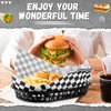 Uiifan 24 Pcs Fast Food Baskets with 100 Deli Liners