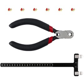 TOPARCHERY Archery Bow String Points Nock Pliers T Shape Bow Arrow Square Ruler Nocking Point Buckles for Recurve Bow Hunting Shooting Archery Equipment