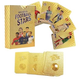 Football Stars Gold Trading Card Set 55 Cards Football Player Edition