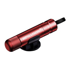 HPMAISON Car Safety Hammer, 2-in-1 Emergency Hammer Car with Seat Belt Cutter, Safety Hammer with Belt Cutter, Emergency Hammer Escape Tool for Car, Bus and Other Vehicles (Red)