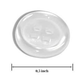 20 Pcs Mother of Pearl Buttons - 0.5 Inch, 4 Hole, 20L Side, 0.12 Inch Thickness, 13mm Round for Clothing