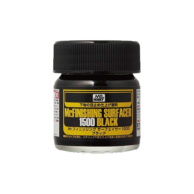 GSI Creos Mr. Finishing Surfacer 1500 Black, 1.4 fl oz