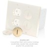 Leviton 25249-CAP Replacement Screw Cap with O-Ring for Duplex Floor