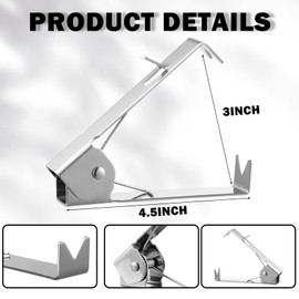 Gisafai Rose Thorn Stripper Tool Thorn Remover Leaf Stripping Tool Stem and Leaf Remover Metal Flower Stripper for Outdoor Gardening Flower Arrangement Florist Supplies(1 Pcs,Silver)