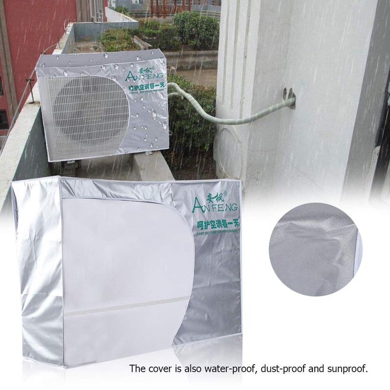 Window Air Conditioning Cover Anti Dust Anti Snow Waterproof Sunproof