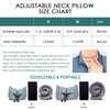 PILCAVE Travel Neck Pillows Adjustable Memory Foam Travel Pillows Chin
