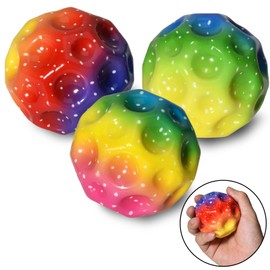 Willingood 3-St Astro Jump Ball, Multicoloured Space Moon Ball, Mini Jump Ball, Super High Bouncing Lightweight Jumping Ball, Bouncy Balls, Interactive Toy for Stress Relief