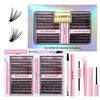 HEYMKGO Kit de Extensiones de Pestañas en Racimo 480 Piezas