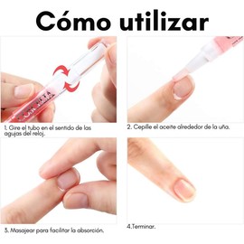 Paquete 12 Aceite Hidratante Revitalizante Natural Para Uña Cutículas Manicure Esmalte de Nutrición Para Uñas Húmedas Aplicador Lápiz Aroma Frutal Reparación Cutículas (Lili)