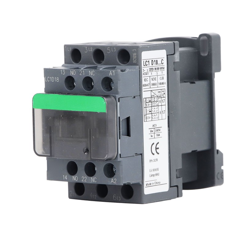 LC1D18 AC Contactor 380V Rated Voltage Industrial Electric AC Contactor