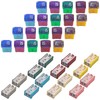 34 pcs Automotive MCASE Compatible Mini Box Shaped Cartridge Fuse