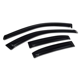 TLAPS 7422441291268 Compatible with 1999-2003 Mitsubishi Galant Smoke Curvy Style Window Visors Deflector 4 Pieces