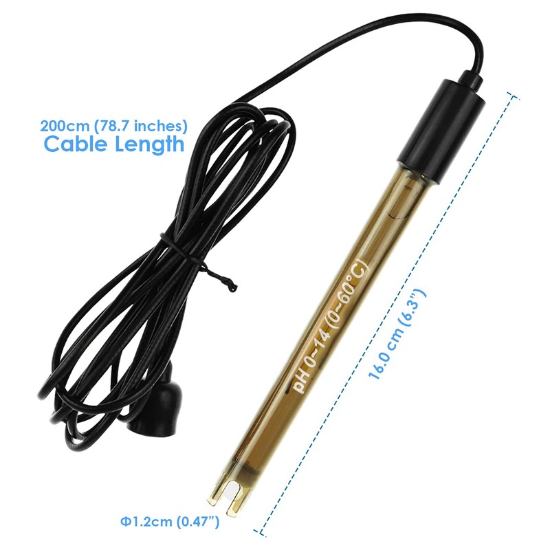 High Accuracy Combination pH Electrode for Continuous pH Monitoring, 0-14
