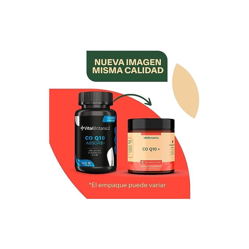 Vital Botanics CoQ10 Coenzima Q10 con Ajo y Cúrcuma