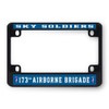Sign Destination Metal Bike License Plate Frame Sky Soldiers 173Rd
