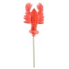 Watermelon Lobster Lollipops, 3.5 inches tall Large Candy, Red, 25