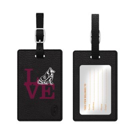 OTM Essentials Texas A&M University Faux Leather Luggage Tag, Durable Travel Accessories with Adjustable Strap and ID Card, Love