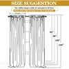 DUOBAO Mint Green Sheer Chiffon Curtains 29x108-Inch 2 Panels Chiffon