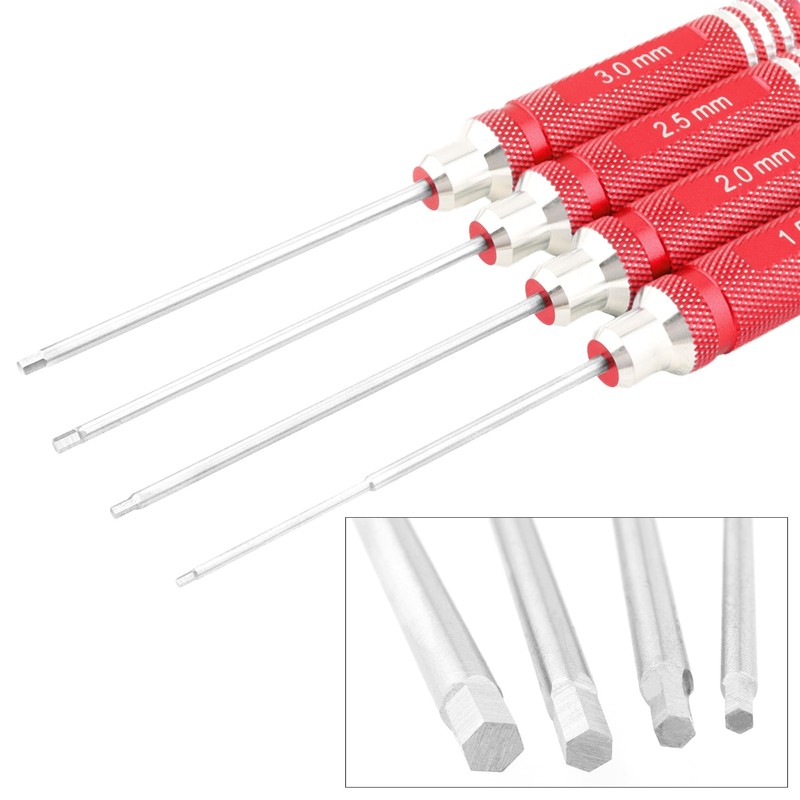 GDOOL 4 Pieces Hex Screw Driver Set 1.5mm 2.0mm 2.5mm