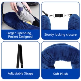 HSLXBY Nackenkissen Befüllbar,Befüllbares Nackenkissen,Nackenkissen Flugzeug Befüllb,Nackenkissen Zum Befüllen,Mit Kleidung Stopfbares Reisekissen,für Reisen mit dem Auto Oder Flugzeug