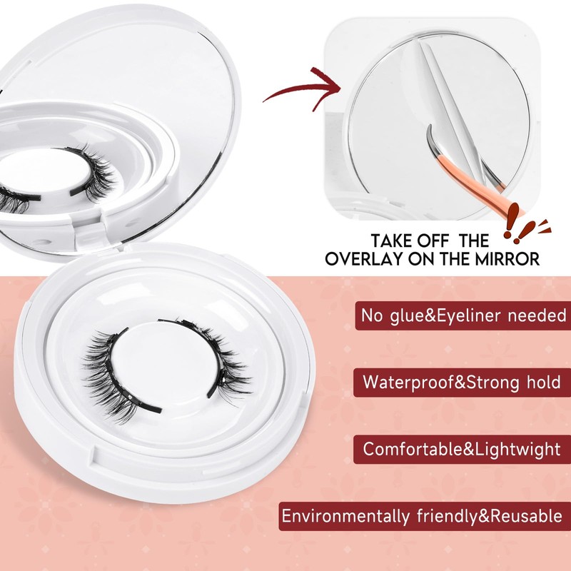 Higu clace Magnetic Eyelashes, Magnetic Eyelashes Without Eyeliner, Magnetic Eyelashes