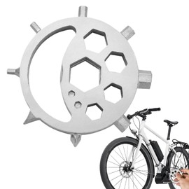 EUBEISAQI Multi Wrench Tool | Outdoor Maintenance Wrench,Portable Stainless Multi Tool Compact Wrench, Stylish Sun, Moon and Star Multifunctional Wrench