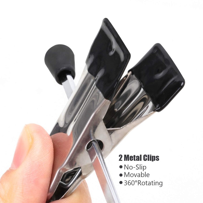 Trouser Hangers, 20 Pack Skirt Hangers with Adjustment Metal Grip