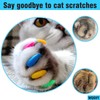 WQGVY 15 Colors / 150 pcs Cat Nail Caps |