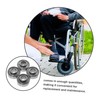 KOMBIUDA 4pcs Wheelchair Caster Wheel Bearings 608zz Small Ball Bearings