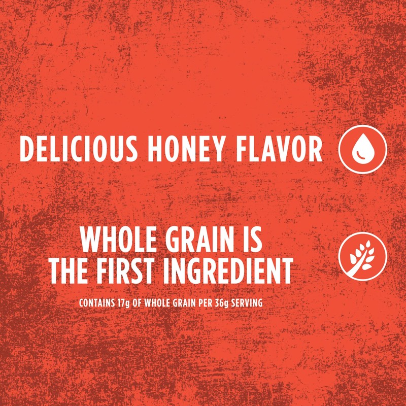 Kellogg's Honey Smacks Breakfast Cereal, Made with Whole Grain, 15.3