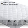 Cotton Comfort Bedding Quilted Mattress Protector King Size 30cm Deep