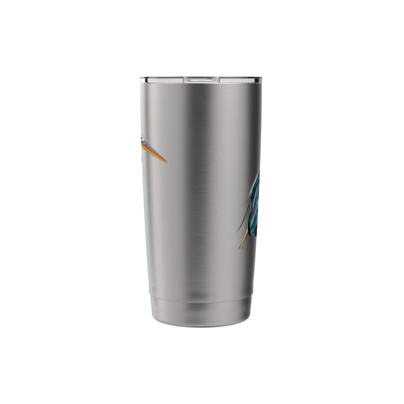 Great Blue Heron Stained Glass Stainless Steel Insulated Tumbler