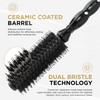 COCCO Black Series Ceramic Boar Brush S4, Hair Styling Brush